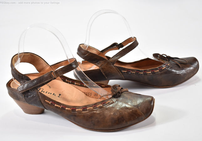 Think Damen Sandale Sandalette EUR 39,5 Nr. 25-S 1185-Schuh-Gebraucht-secondhand