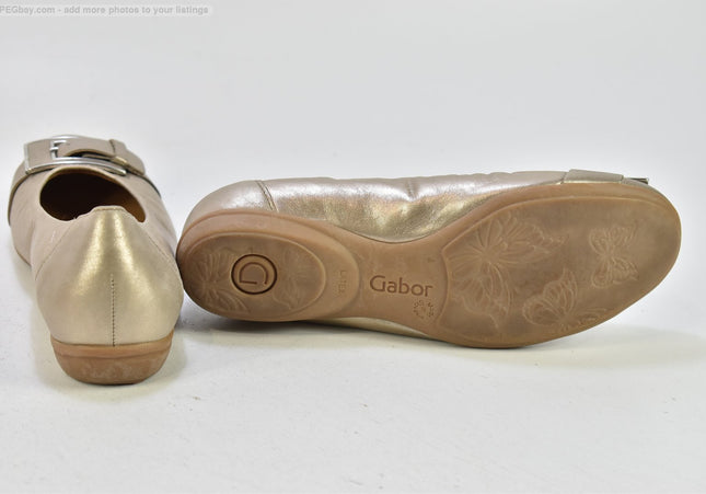 Gabor Damen Halbschuhe Slipper Ballerinas UK 4 Nr. 25-Y 913-SchuhGebraucht