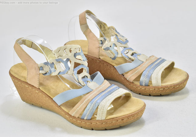 Rieker  Damen Sandale Sandalette  EUR 38 Nr. 25-S 4041