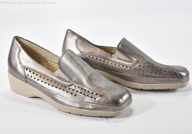 Waldläufer Damen Halbschuhe Slipper Ballerinas UK 6,5 Nr. 25-T 2370-gebrauchte Schuhe-second hand-SchuhGebraucht