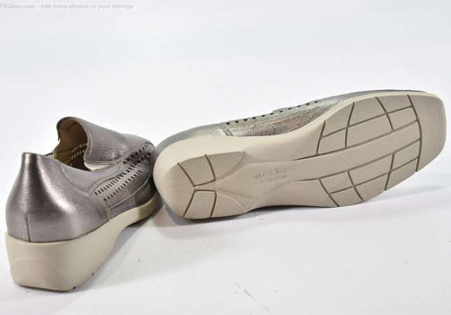 Waldläufer Damen Halbschuhe Slipper Ballerinas UK 6,5 Nr. 25-T 2370-gebrauchte Schuhe-second hand-SchuhGebraucht