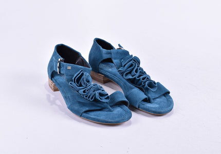 Jette Damen Sandale Sandalette UK 3,5 Nr. 24-SD 3936-Schuh-Gebraucht-secondhand