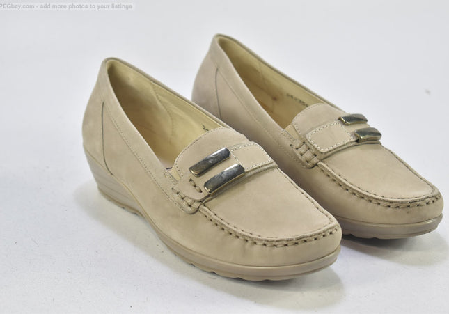 Waldläufer Damen Halbschuhe Slipper Ballerinas UK 4,5 Nr. 24-X 2423-Schuh-Gebraucht-secondhand