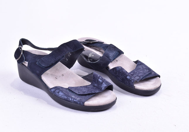Semler Damen Sandale Sandalette UK 4 Nr. 24-SD 2259-Schuh-Gebraucht-secondhand