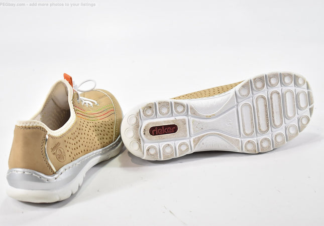 Rieker Damen Halbschuhe Slipper Ballerinas EUR 40 Nr. 25-T 2374-gebrauchte Schuhe-second hand-SchuhGebraucht