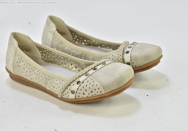 Rieker Damen Halbschuhe Slipper Ballerinas EUR 40 Nr. 25-P 1760-SchuhGebraucht