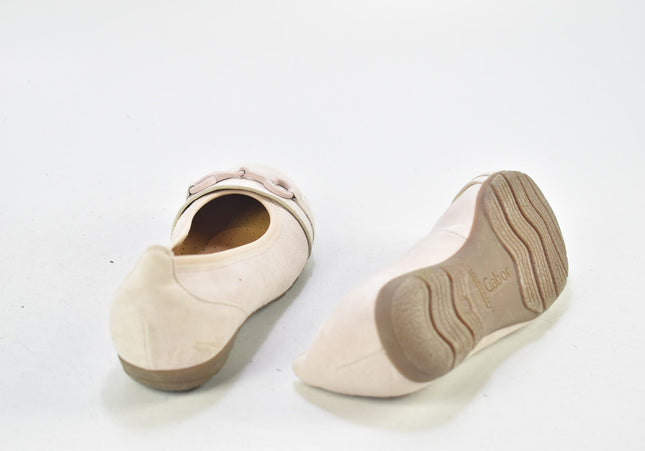 Gabor Damen Halbschuhe Slipper Ballerinas UK 3,5 Nr. 24-F 3586-Schuh-Gebraucht-secondhand