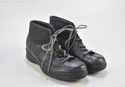 Finn Comfort Damen Stiefelette Boots UK 5,5 Nr. 24-B 5243-Schuh-Gebraucht-secondhand