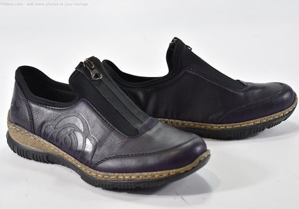 Rieker Damen Halbschuhe Slipper Ballerinas EUR 38 Nr. 25-T 2377-gebrauchte Schuhe-second hand-SchuhGebraucht
