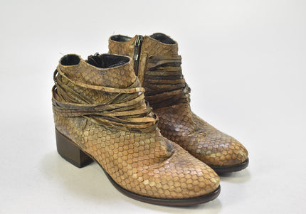 Roberto D´Angelo Damen Stiefelette Boots EUR 38,5 Nr. 24-B 4356-Schuh-Gebraucht-secondhand
