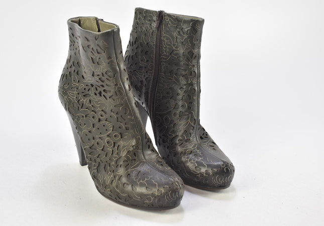 iXos Damen Stiefelette Boots EUR 39 Nr. 24-A 4160-Schuh-Gebraucht-secondhand