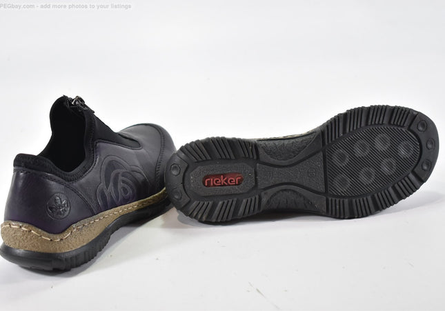 Rieker Damen Halbschuhe Slipper Ballerinas EUR 38 Nr. 25-T 2377-gebrauchte Schuhe-second hand-SchuhGebraucht