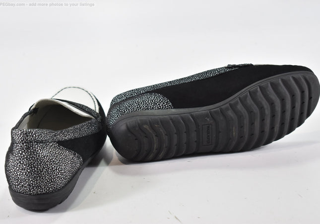 Waldläufer Damen Halbschuhe Slipper Ballerinas UK 5 Nr. 25-T 2378-gebrauchte Schuhe-second hand-SchuhGebraucht