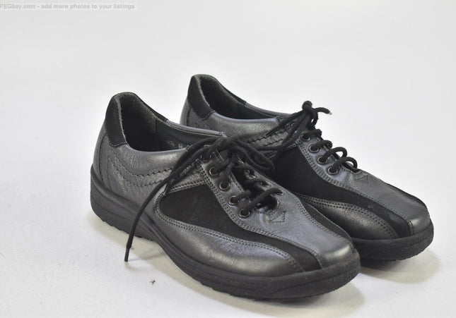 Ströber Damen Halbschuhe Freizeitschuhe UK 4,5 Nr. 25-F 109-Schuh-Gebraucht-secondhand