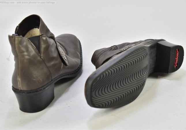 Rieker Damen Stiefelette Boots EUR 39 Nr. 25-B 789-gebrauchte schuhe-second hand-SchuhGebraucht