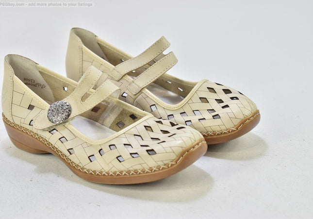 Rieker  Damen Halbschuhe Slipper Ballerinas  EUR 39 Nr. 25-Z 1199