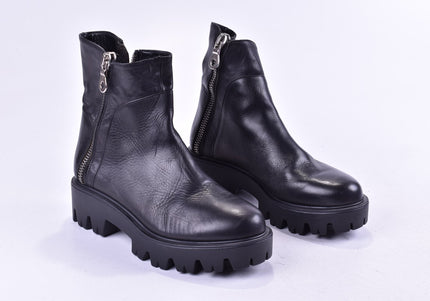 Phillip Hardy Damen Stiefelette Boots SL 24,5 cm Nr. 24-F 486-Schuh-Gebraucht-secondhand