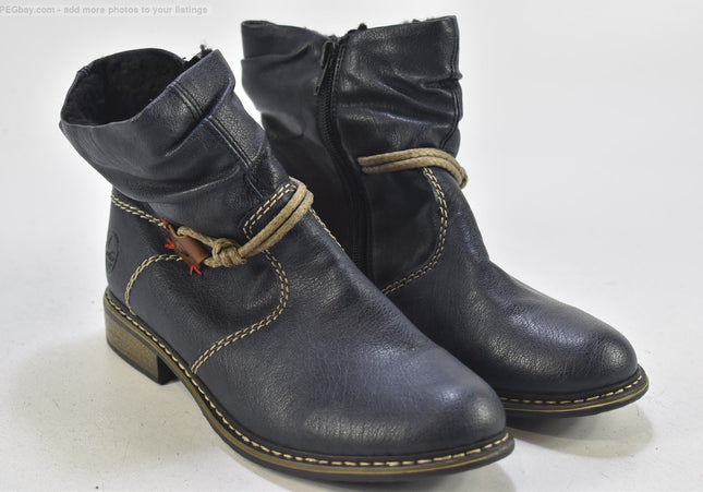 Rieker Damen Stiefelette Boots EUR 37 Nr. 24-B 5256-Schuh-Gebraucht-secondhand