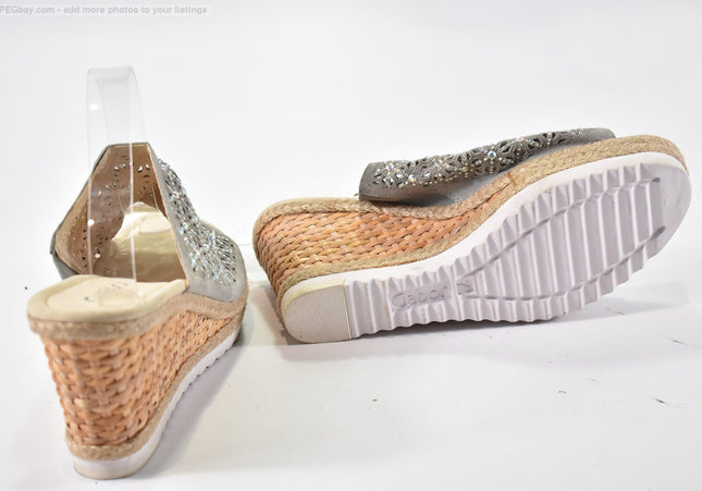 Gabor Damen Sandale Pantolette UK 7 Nr. 25-S-1388-Schuh-Gebraucht-secondhand