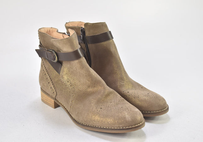 Clarks Damen Stiefelette Boots UK 5,5 Nr. 24-B 4419-Schuh-Gebraucht-secondhand