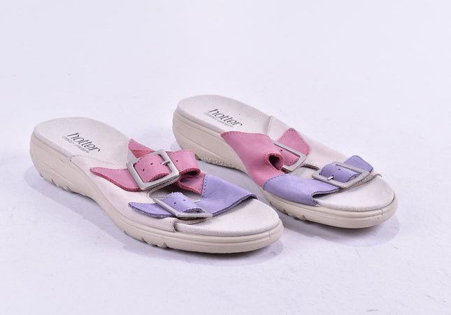 Hotter Damen Sandale Pantolette UK 6 Nr. 24-SD 1644-Schuh-Gebraucht-secondhand