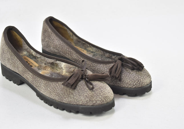Elle Damen Halbschuhe Slipper Ballerinas EUR 37,5 Nr. 23-U 444-Schuh-Gebraucht-secondhand