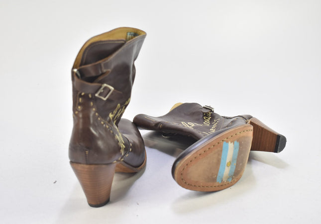 La Martina Western Damen Stiefelette Boots EUR 36 Nr. 24-B 1373-Schuh-Gebraucht-secondhand