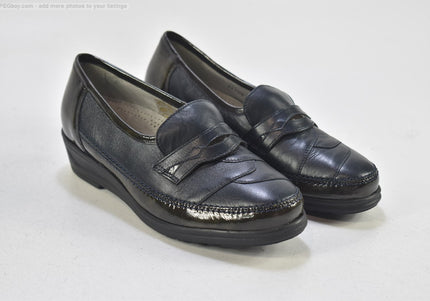 Waldläufer Damen Halbschuhe Slipper Ballerinas UK 4,5 Nr. 25-J 1236-Schuh-Gebraucht-secondhand