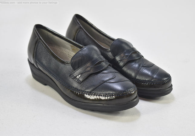 Waldläufer Damen Halbschuhe Slipper Ballerinas UK 4,5 Nr. 25-J 1236-Schuh-Gebraucht-secondhand