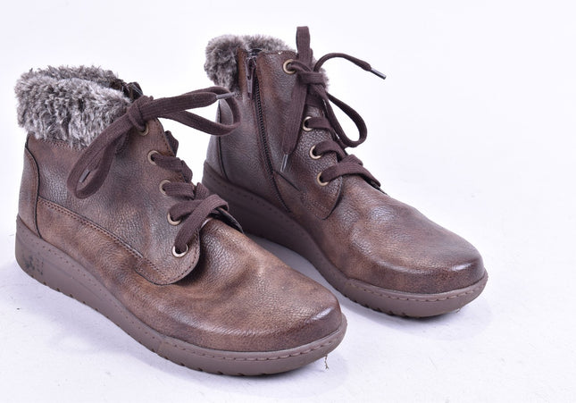 Jenny Damen Stiefelette Boots UK 4,5 Nr. 24-B 2371-Schuh-Gebraucht-secondhand