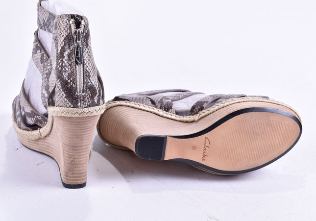 Clarks Damen Sandale Sandalette UK 6 Nr. 24-SD 3718-Schuh-Gebraucht-secondhand