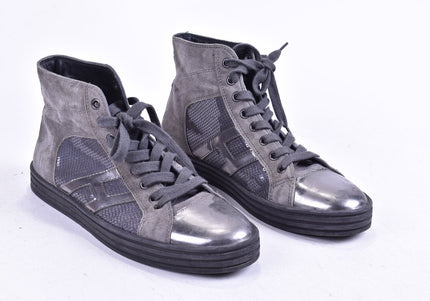 Hogan Rebel Damen Stiefelette Boots EUR 37,5 Nr. 24-B 2374-Schuh-Gebraucht-secondhand
