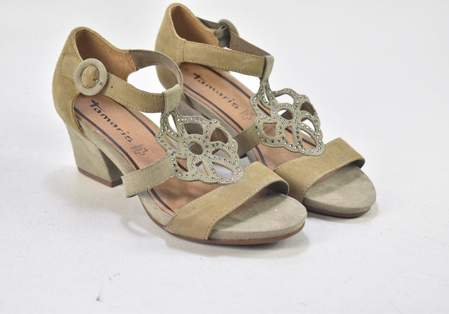 Tamaris Damen Sandale Sandalette EUR 37 Nr. 25-S 115-Schuh-Gebraucht-secondhand