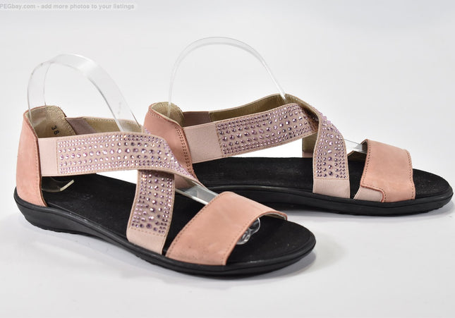 Helvesko Damen Sandale Sandalette EUR 38 Nr. 25-S 1213-Schuh-Gebraucht-secondhand