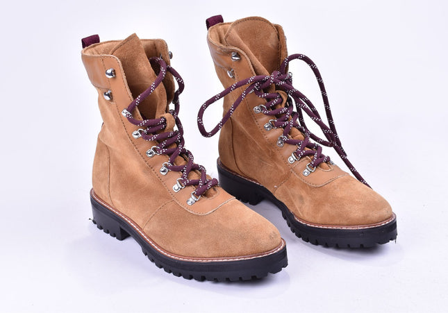 Suede Damen Stiefelette Boots EUR 37 Nr. 23-A 3091-Schuh-Gebraucht-secondhand