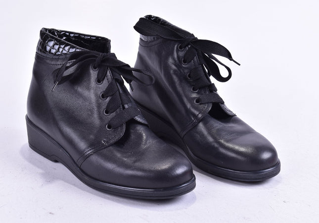 Semler Damen Stiefelette Boots UK 4 Nr. 24-Y 3305-Schuh-Gebraucht-secondhand