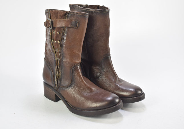 Damen Stiefelette Boots EUR 38 Nr. 24-F 3618-Schuh-Gebraucht-secondhand