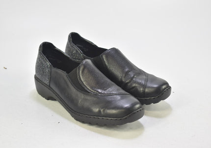 Rieker Damen Halbschuhe Slipper Ballerinas EUR 37 Nr. 24-T 118-Schuh-Gebraucht-secondhand
