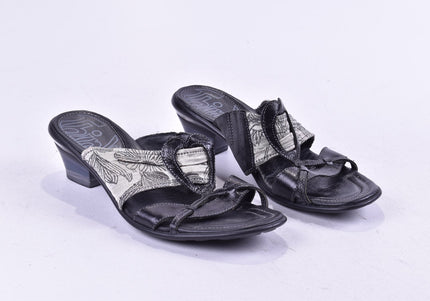 Think Damen Sandale Pantolette EUR 37 Nr. 24-SD 567-Schuh-Gebraucht-secondhand