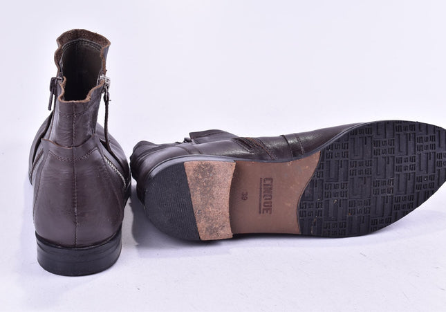 Cinque Damen Stiefelette Boots EUR 39 Nr. 24-F 1688-Schuh-Gebraucht-secondhand