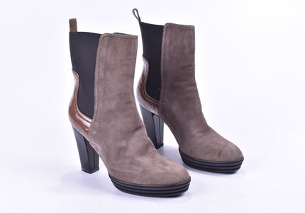 Hogan Damen Stiefelette Boots EUR 38 Nr. 23-M 2566-Schuh-Gebraucht-secondhand