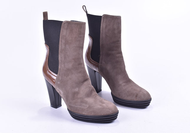 Hogan Damen Stiefelette Boots EUR 38 Nr. 23-M 2566-Schuh-Gebraucht-secondhand
