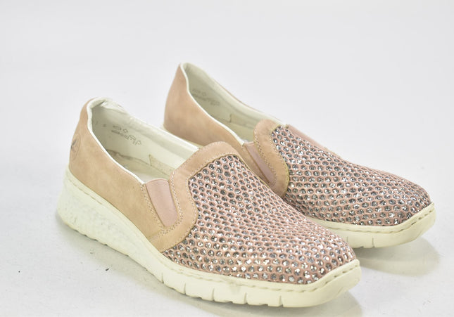 Rieker Damen Halbschuhe Slipper Ballerinas EUR 38 Nr. 24-T 119-Schuh-Gebraucht-secondhand