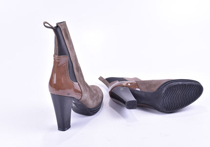 Hogan Damen Stiefelette Boots EUR 38 Nr. 23-M 2566-Schuh-Gebraucht-secondhand