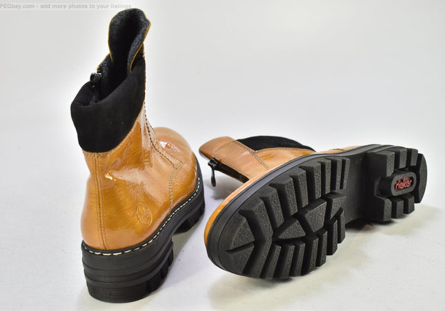 Rieker Damen Stiefelette Boots EUR 40 Nr. 25-B 816-gebrauchte Schuhe-Second hand-SchuhGebraucht