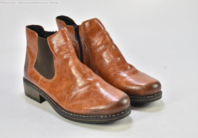 Rieker Damen Stiefelette Boots EUR 40 Nr. 25-B 818-gebrauchte Schuhe-Second hand-SchuhGebraucht