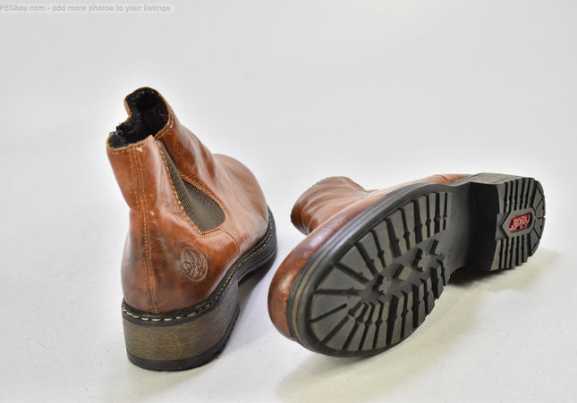 Rieker Damen Stiefelette Boots EUR 40 Nr. 25-B 818-gebrauchte Schuhe-Second hand-SchuhGebraucht