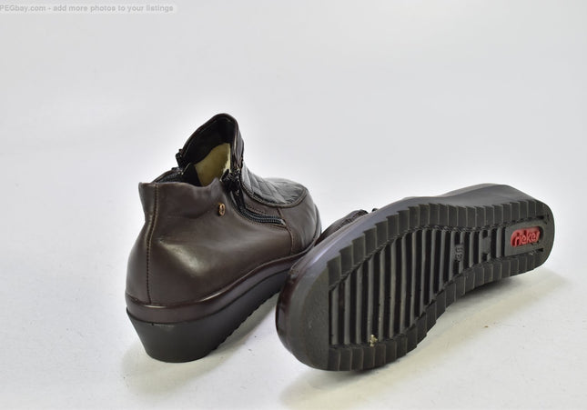 Rieker Damen Stiefelette Boots EUR 38 Nr. 25-B 823-gebrauchte Schuhe-Second hand-SchuhGebraucht