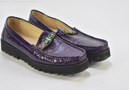 GianRos Damen Halbschuhe Slipper Ballerinas SL 26,5cm Nr. 25-J 1257-Schuh-Gebraucht-secondhand