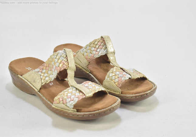 Jenny Damen Sandale Pantolette EUR 37 Nr. 25-S 443-Schuh-Gebraucht-secondhand
